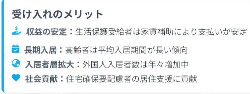 空室対策　ターゲット拡大のメリット