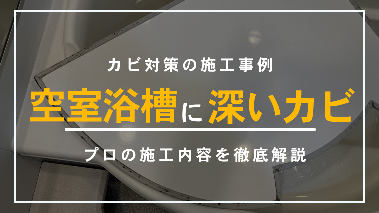 東京都江東区のマンション空室の浴槽に発生した黒カビ除去施工事例のイメージ画像