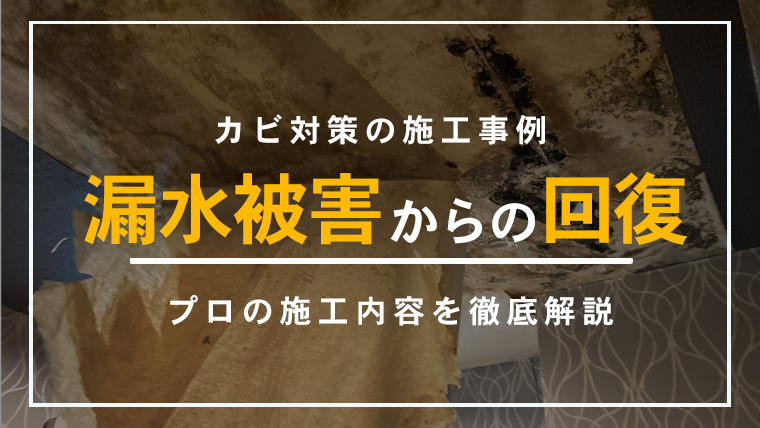 東京都大田区の商業ビル漏水で被害にあった飲食店のカビ対策施工事例のアイキャッチ