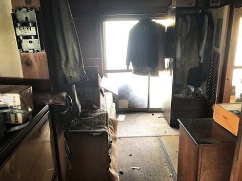 2DKの古いアパートで孤独死した現場の遺品整理【東京都葛飾区】 Before