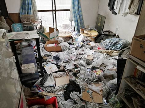 1Kのお部屋でのゴミ屋敷清掃・お片付け【東京都世田谷区】 Before