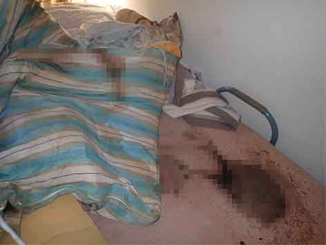 ヤニ臭が腐敗臭よりも強い現場で起きた孤独死の特殊清掃【東京都大田区】 Before