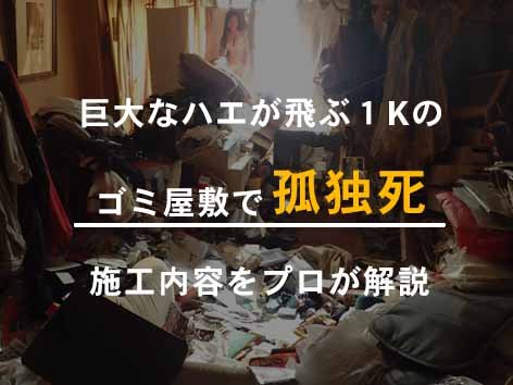 【神奈川県川崎市】ゴミ屋敷化した部屋で発見された孤独死の特殊清掃事例(大量のハエと腐敗臭に対応)