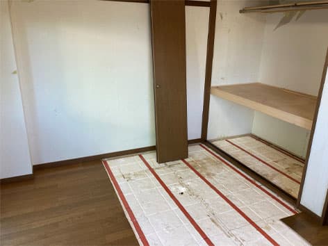 体液が広範囲に染みついた部屋の特殊清掃【東京都世田谷区】 After