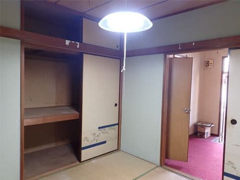 入居者が一人の二階建て木造アパートで起きた孤独死の特殊清掃【東京都八王子市】 After