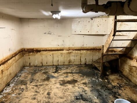 【水害復旧の施工事例】片付け作業中に発覚した約25年間の地下室浸水、住宅全体に広がった漏水・カビ被害への対応 After
