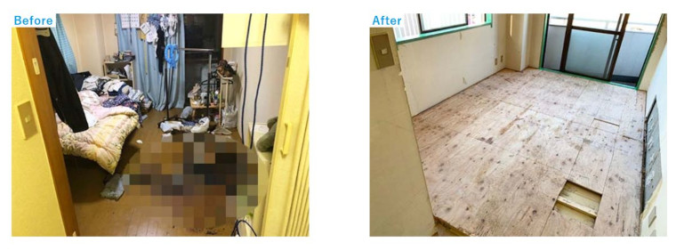 1Kの孤独死現場清掃｜457,000円