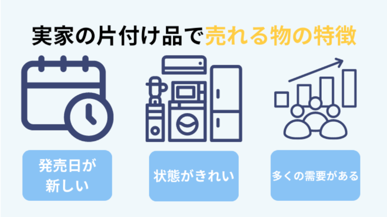 実家の片付けで売れるものの特徴とは？