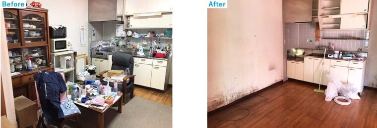 親の家を片付けてほしいという依頼があったときの事例