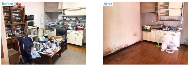 施工事例：家財整理と買取を同時に行った事例