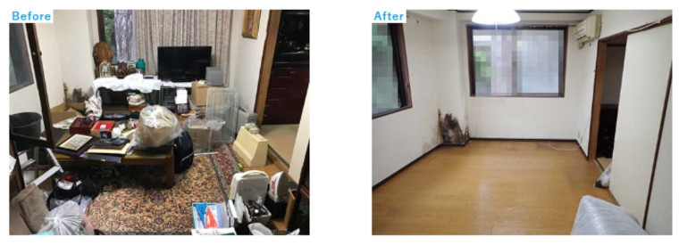 親の入院後に実家の片付けをご依頼いただいた事例