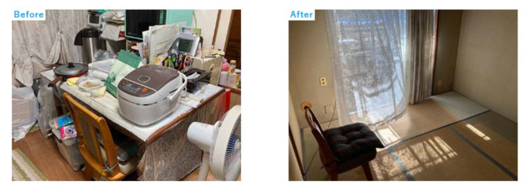 引っ越しに伴う実家の片付け事例