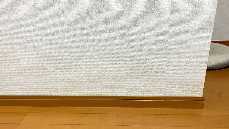 居室内の壁面とフローリングの写真